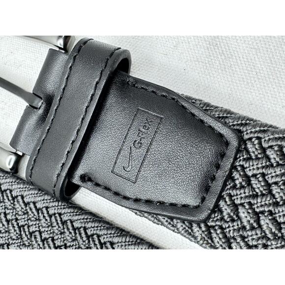 Nike Golf G-Flex Woven Stretch Belt Gray Graphite Size Large - Picture 4 of 7
